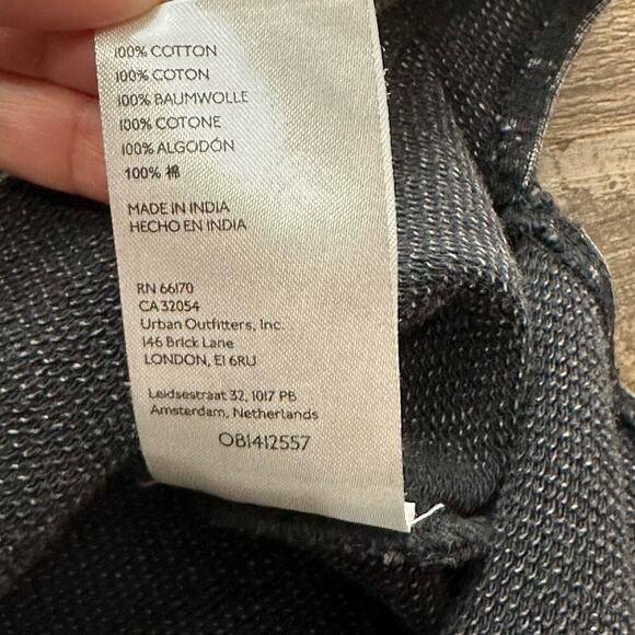 Pilcro Anthropologie Shirt Large Washed Black Split Hem Long Sleeve Tunic Comfy - Picture 13 of 16